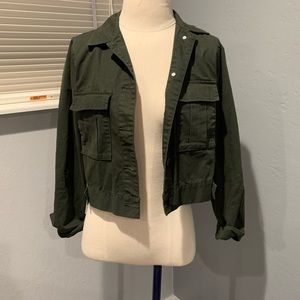 A New Day army green cropped jacket